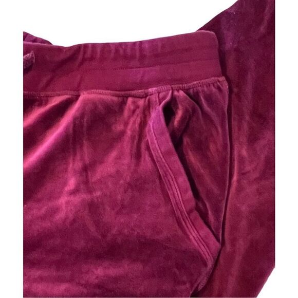 Fashion Nova Burgundy Drawstring Lounging Casual Velour‎ Jogger Pant sz 1X - Picture 3 of 9